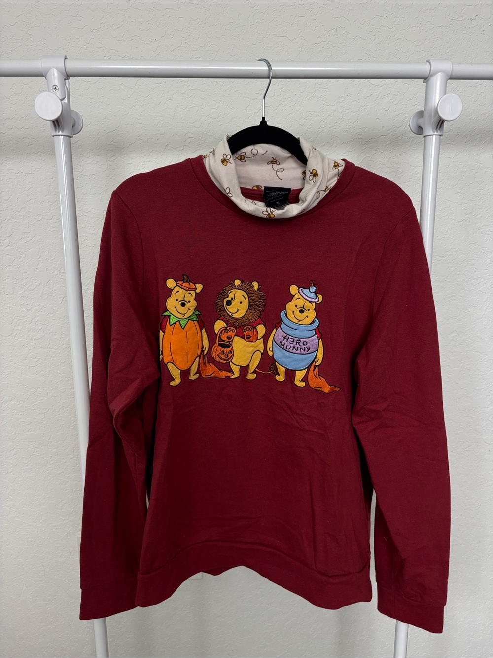 Women’s Burgundy Winnie the Pooh Graphic Sweatshirt